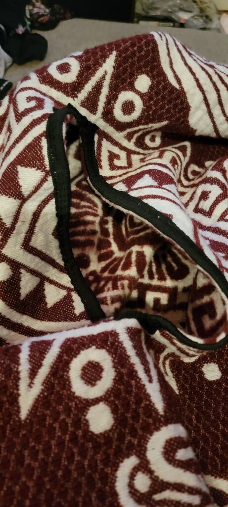 Bohemian Style Poncho with Pattern