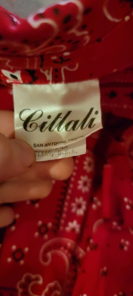 Cittali Red Bandana Print Shirt