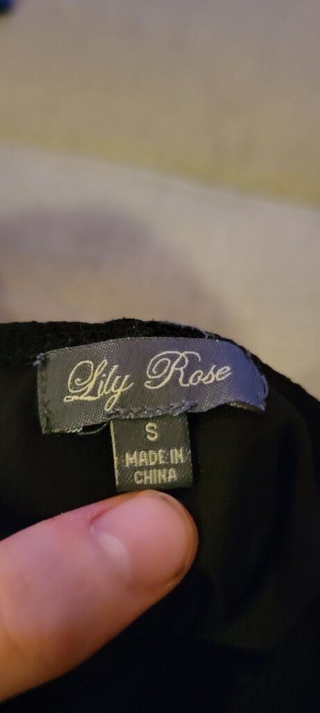 Lily Rose Black Lace Dress