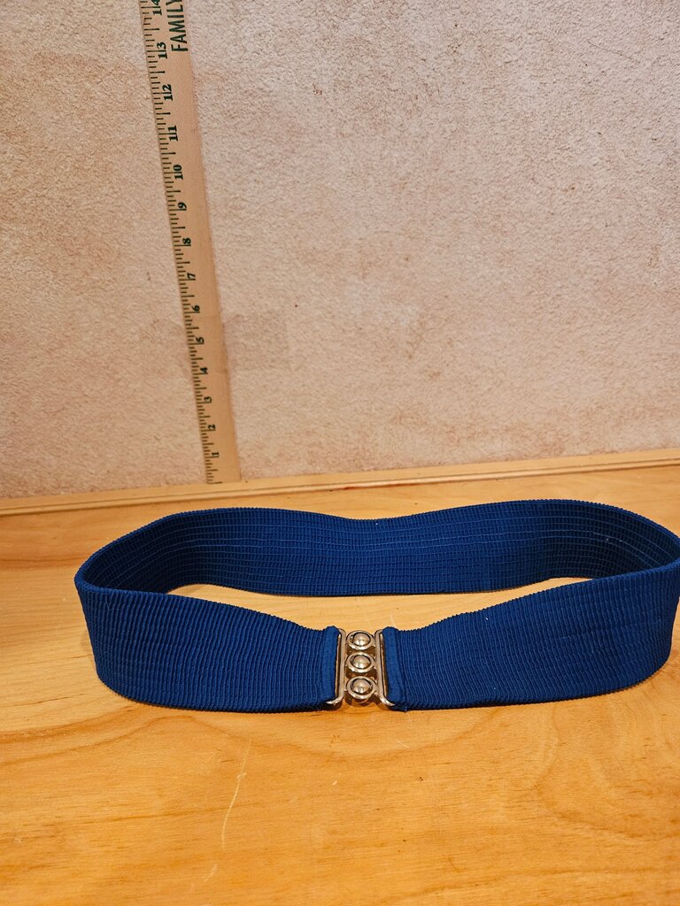Blue Elastic Waist Belt