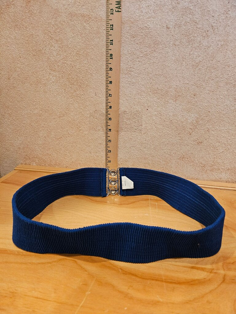Blue Elastic Waist Belt