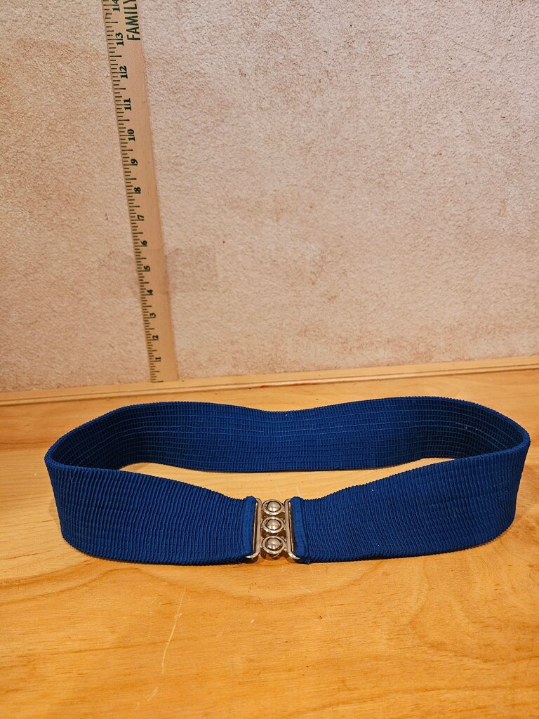 Blue Elastic Waist Belt