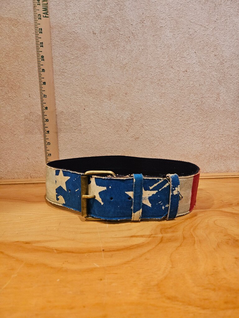 Vintage Red, White, and Blue Belt