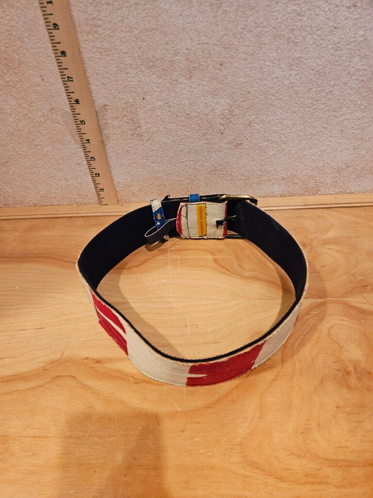 Vintage Red, White, and Blue Belt