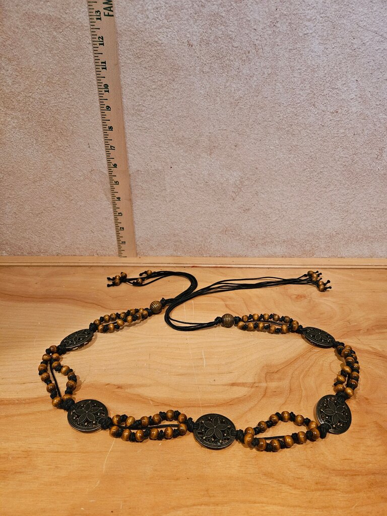 Bohemian Style Necklace with Tiger Eye Beads