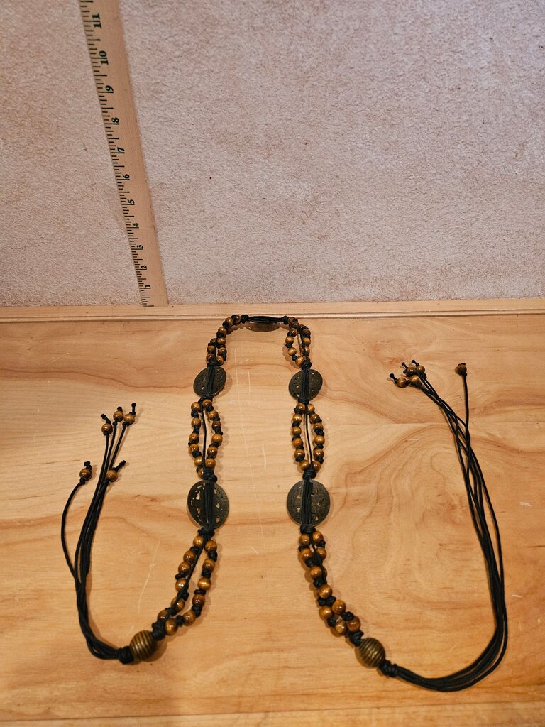 Bohemian Style Necklace with Tiger Eye Beads