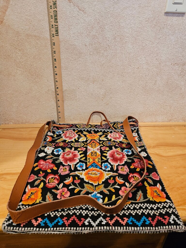Embroidered Crossbody Bag