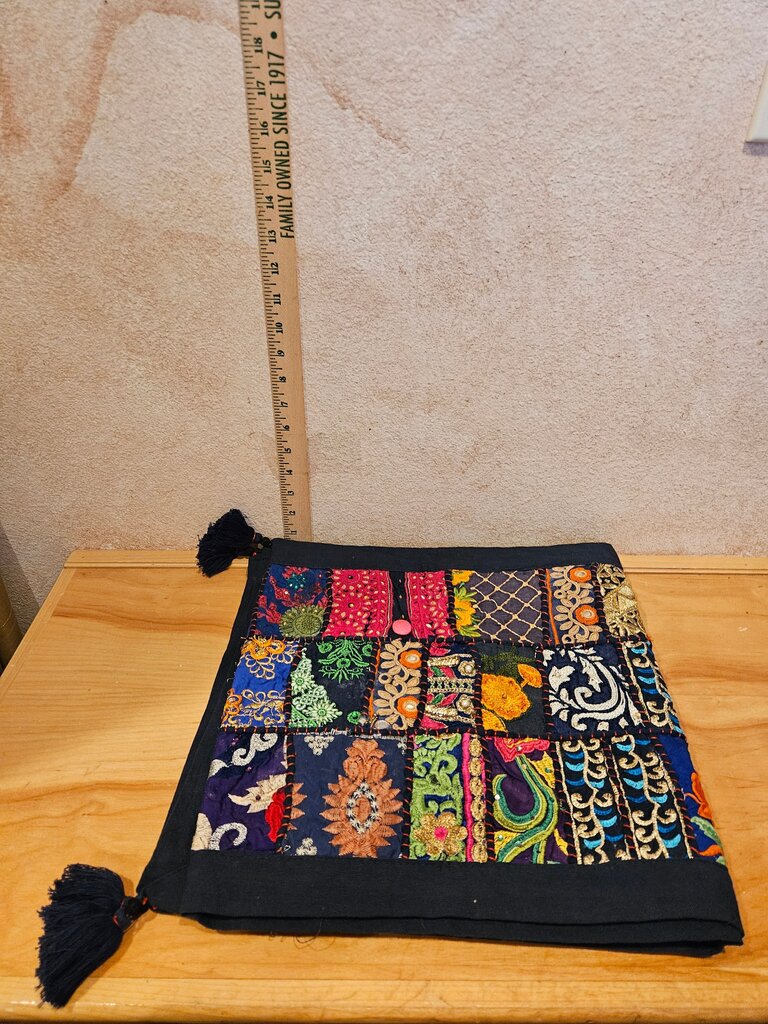 Colorful Embroidered Tote Bag