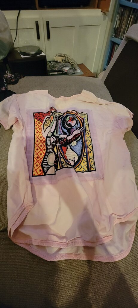Artistic Pink Designed T-Shirt