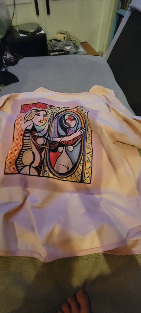 Artistic Pink Blouse