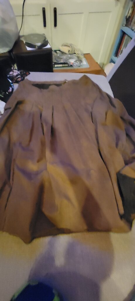 Coldwater Creek Brown Pleated Top
