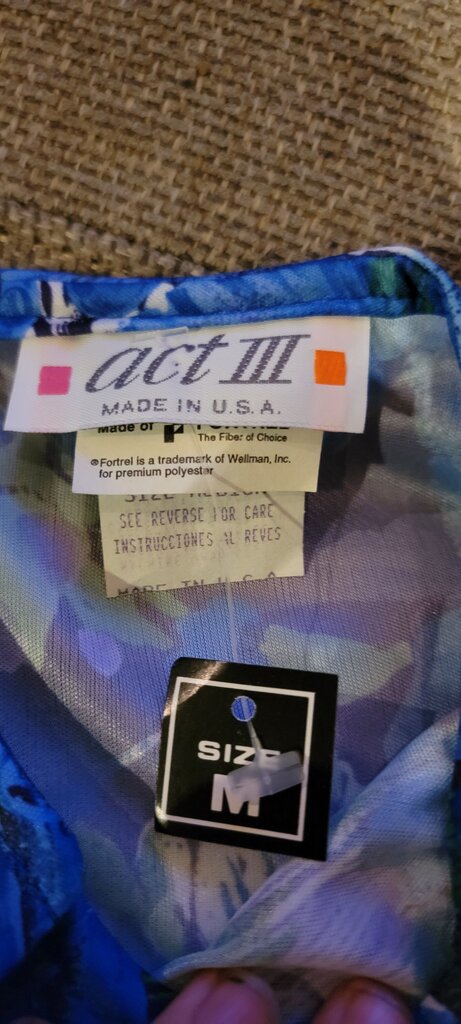 Act III Floral Print Medium Blouse
