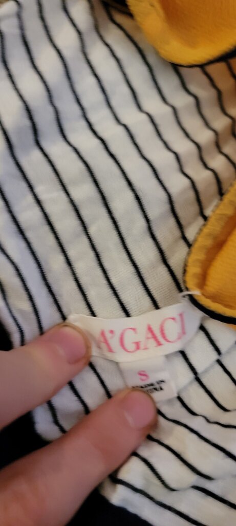 A'GACI Multicolor Striped Top