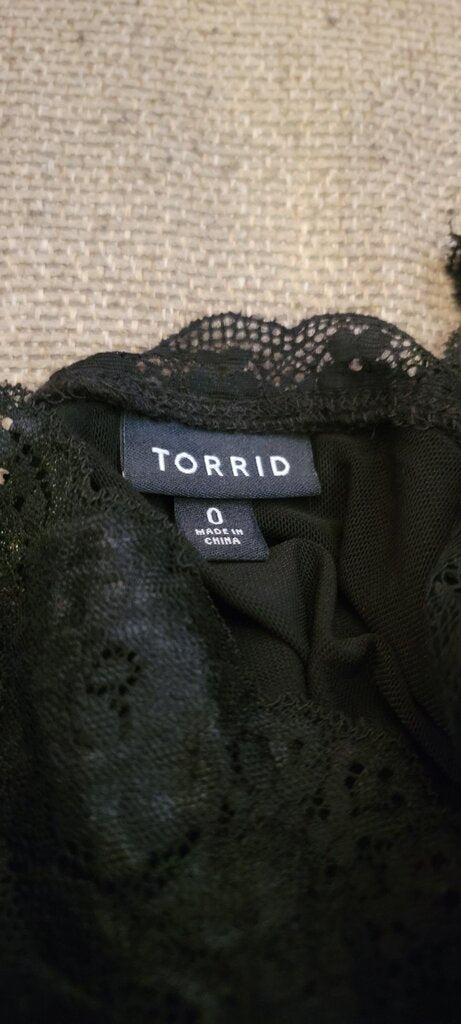 Torrid Black Lace Camisole