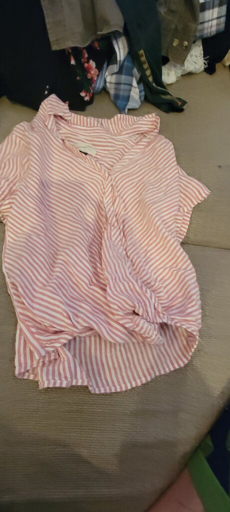 Universal Thread Striped Short Sleeve Top