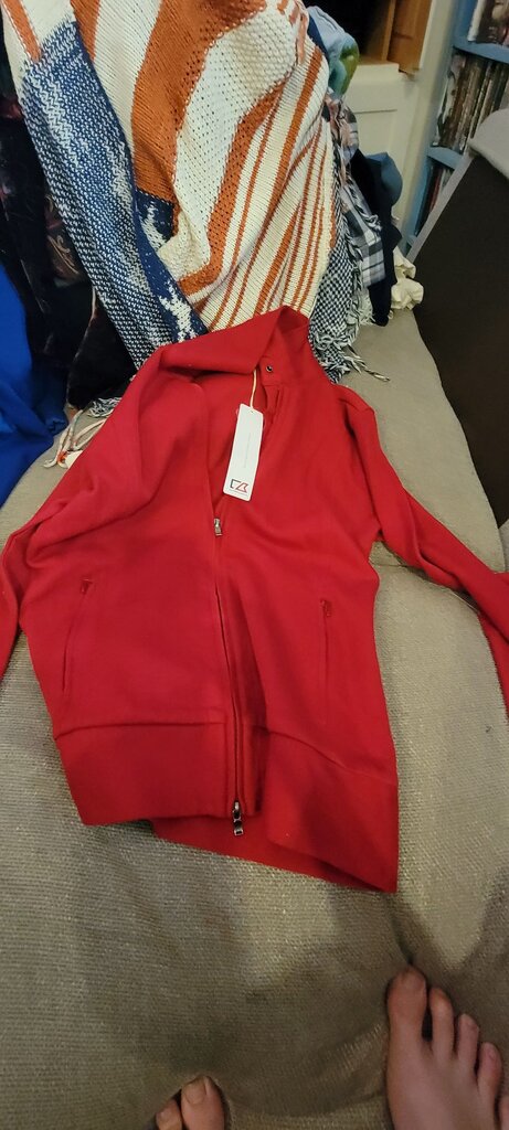 Cutter & Buck Red Zip-Up Jacket