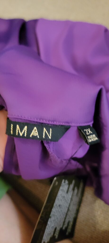 IMAN Women's Purple Top