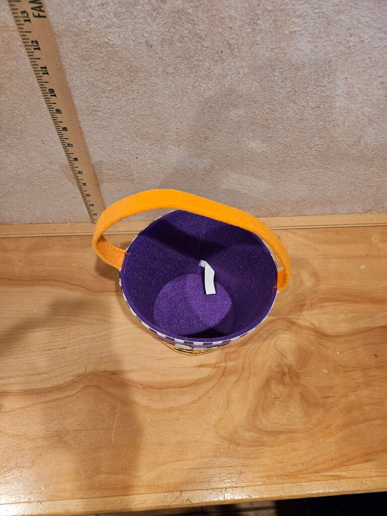 Peanuts Snoopy Felt Halloween Trick or Treat Pumpkin Pail Buckets 2012 Purple Halloween Pumpkin Bucket with Snoopy Design
