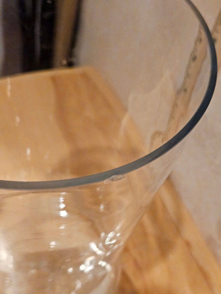 Vintage Clear Large Glass Vase Hurricane Jar candle table display