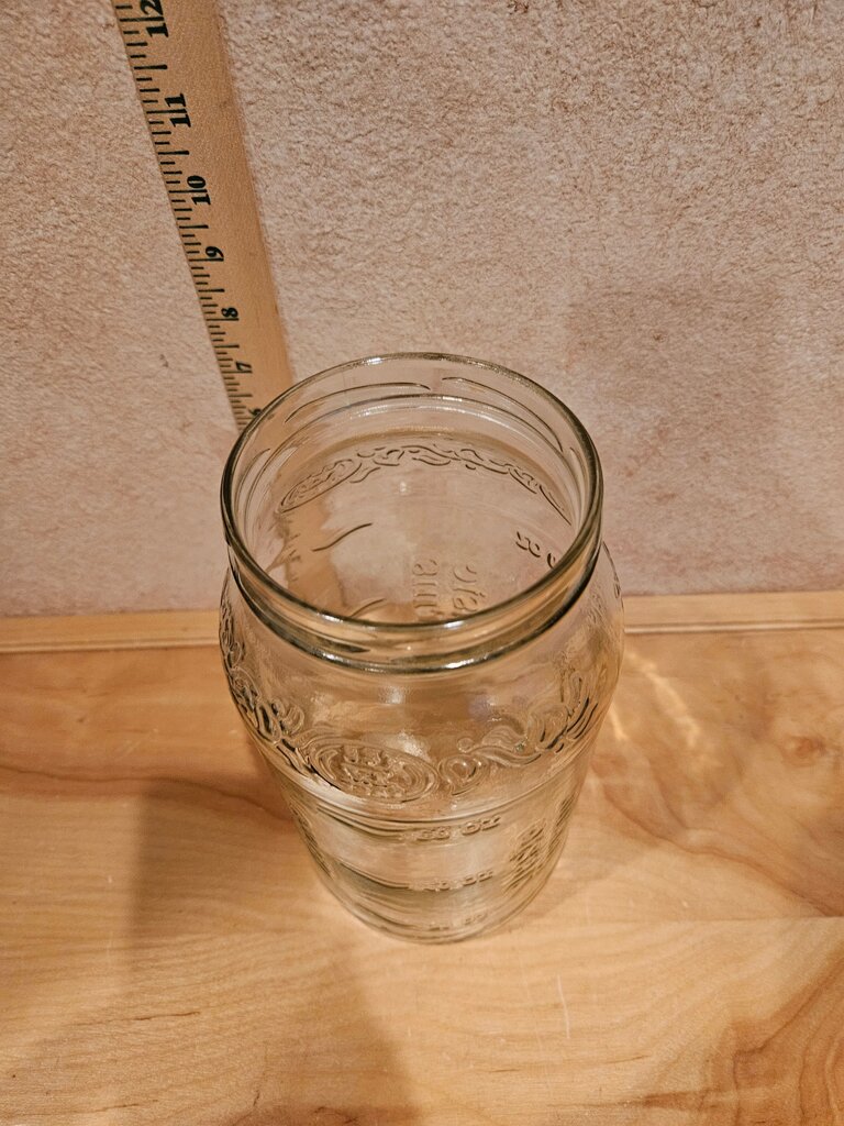 Vintage Embossed 80 Oz. Vlasic Farms Pickle Jar in great condition