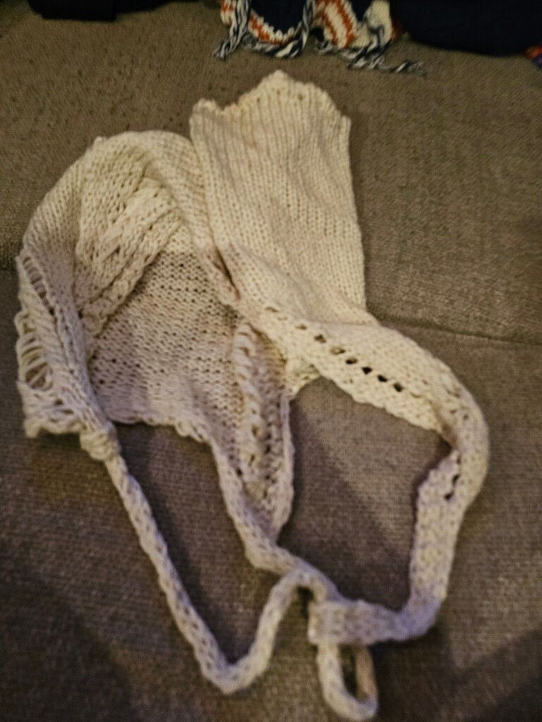 Handknit Organic Cotton Tank Top