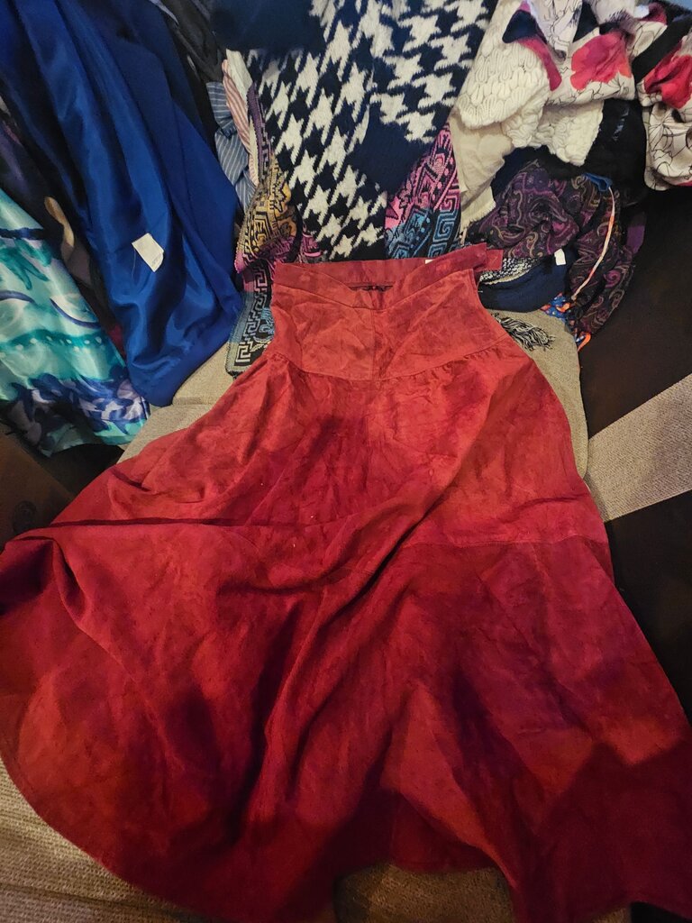 JH Collectibles Red Genuine Leather Dress