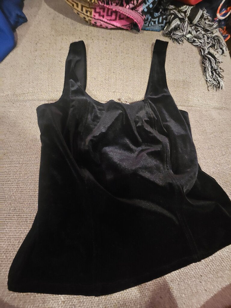 Xen Women's Black Velvet Top