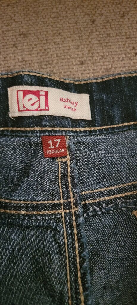 LEI Women's Denim Shorts with Crochet Detail