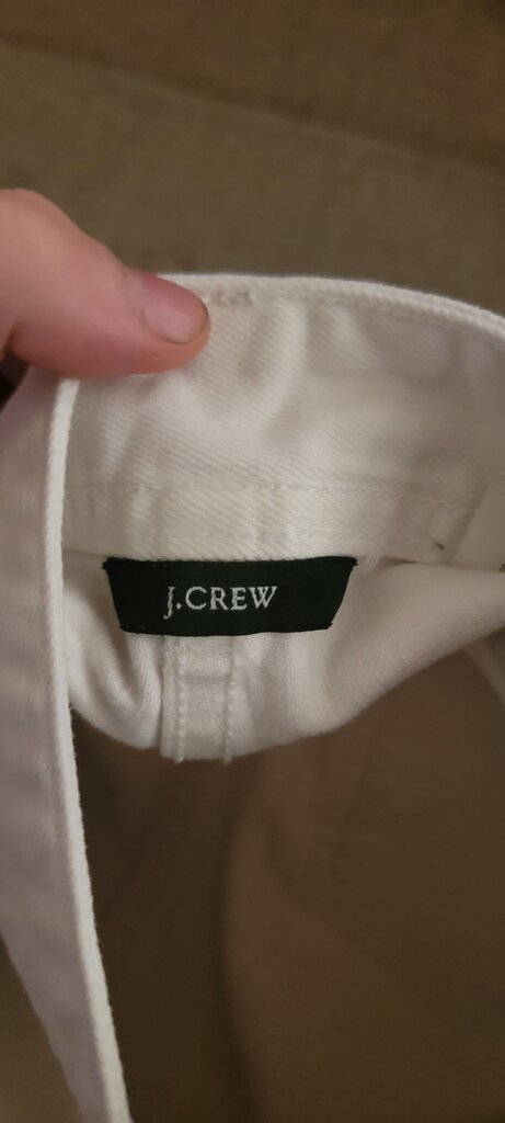 J.Crew White Denim Skirt