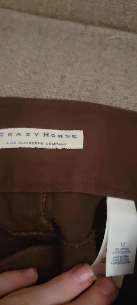 Crazy Horse Women's Brown Pants Size 12
