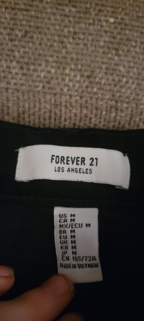 Forever 21 Women's Black Denim Skirt