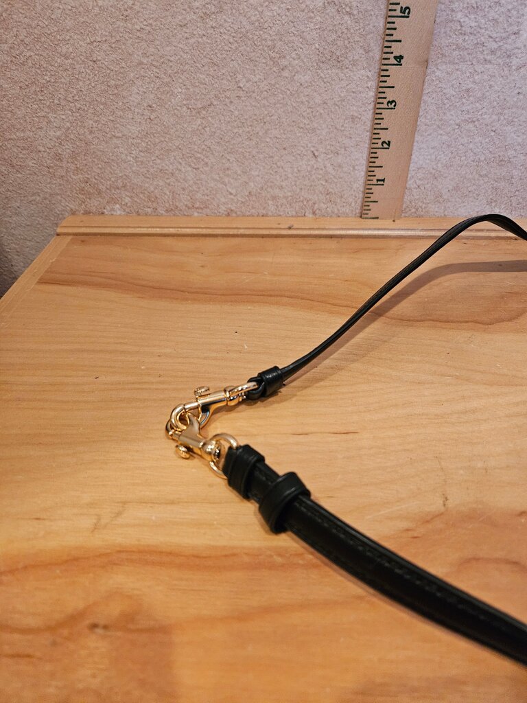 Black Leather Crossbody Bag Strap