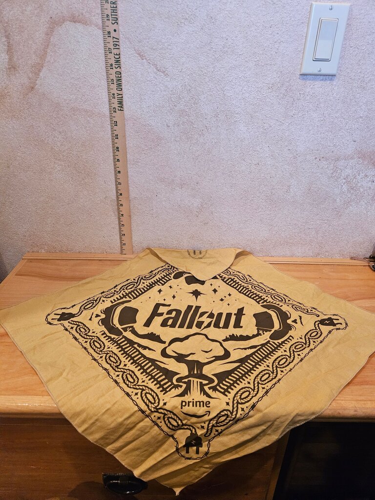 Rare SXSW Fallout Amazon Prime Promo Bandanna The Ghoul Filly Nuke Bomb Bandana