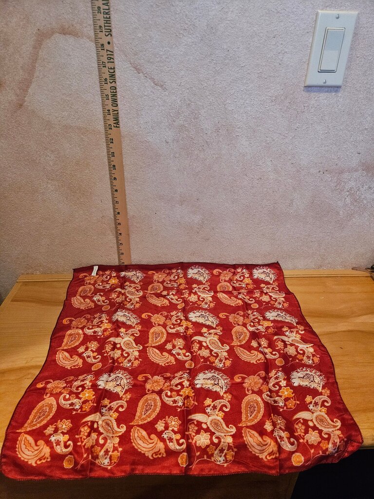 Red Paisley Pattern Bandana
