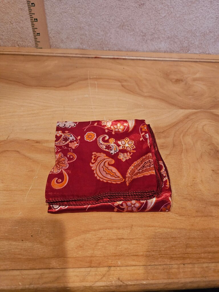 Red Paisley Pattern Bandana