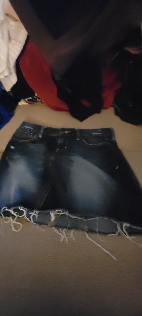Old Navy Distressed Denim Skirt