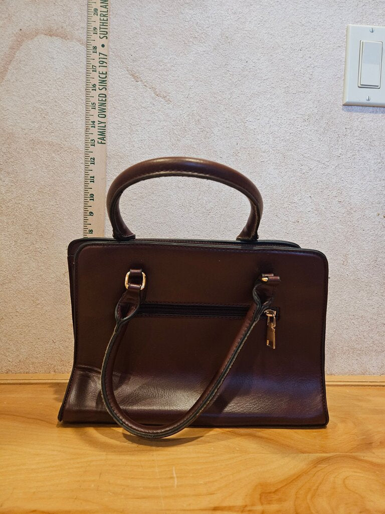Simple, Clean Lines Brown Handbag clean inside, Purse