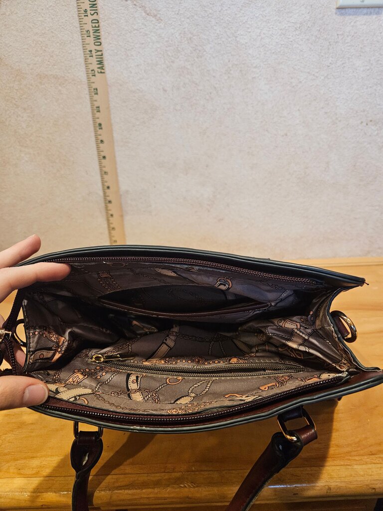 Simple, Clean Lines Brown Handbag clean inside, Purse