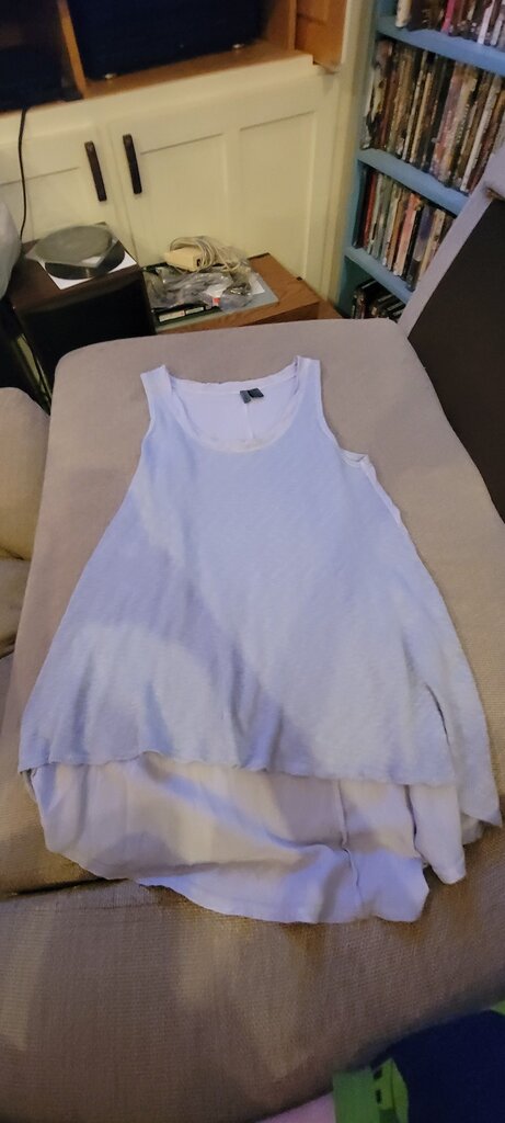 Light Blue Layered Tank Top