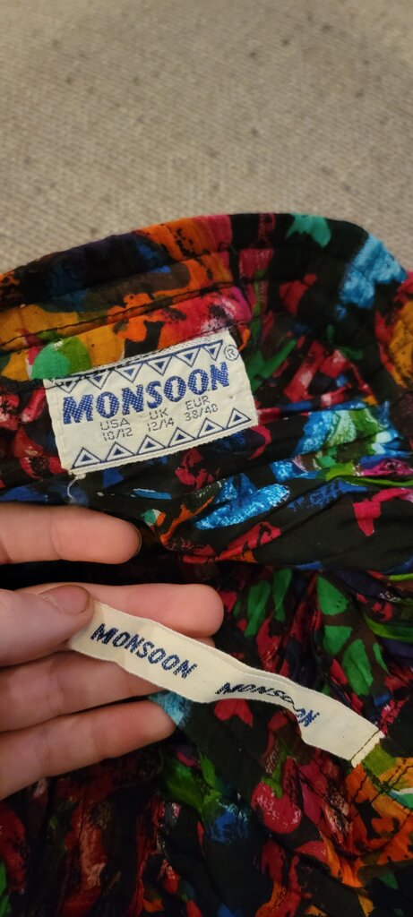 Monsoon Colorful Floral Print Skirt