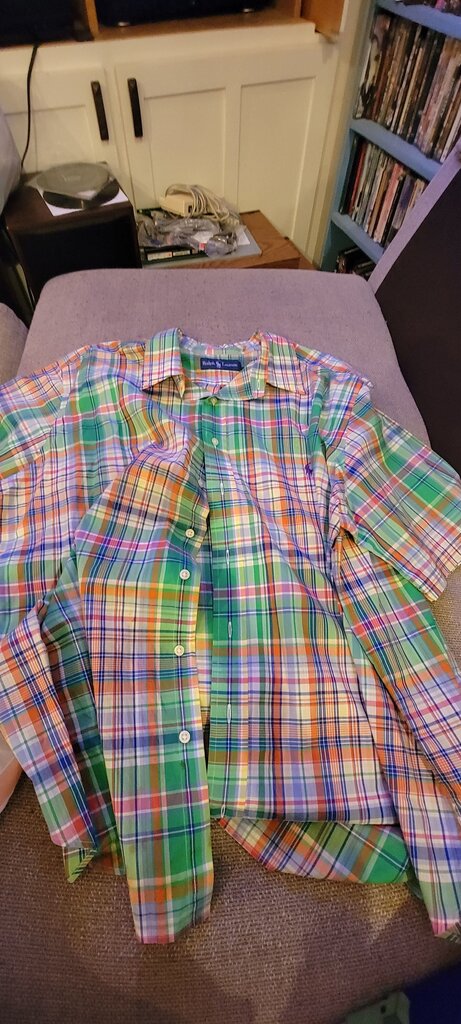 Ralph Lauren Colorful Plaid Button-Up Shirt