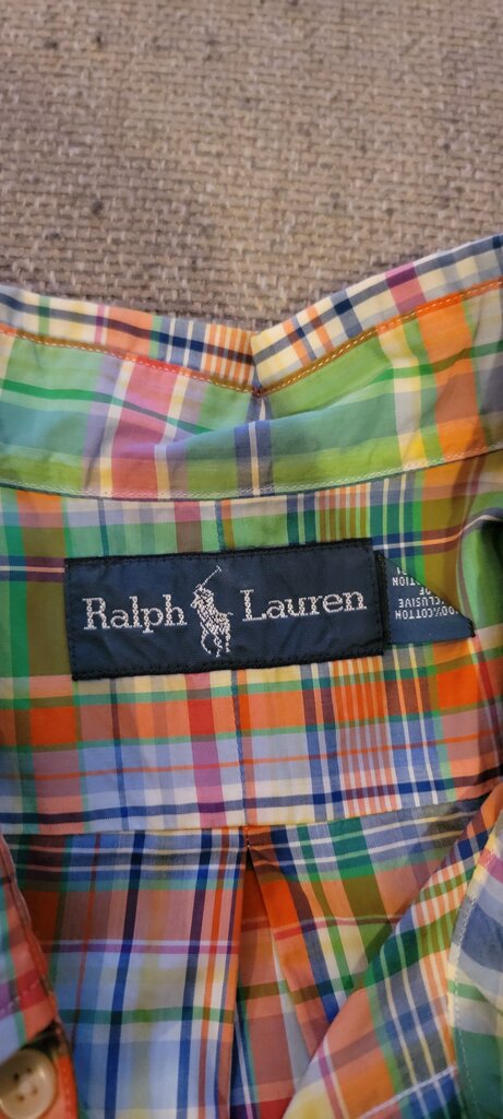 Ralph Lauren Colorful Plaid Button-Up Shirt