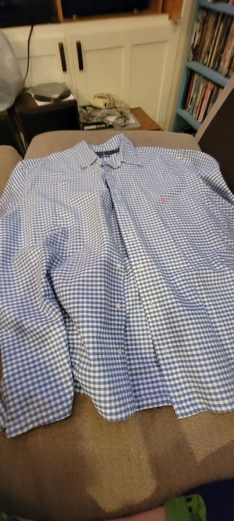 Ralph Lauren Classic Fit Blue Checkered Dress Shirt