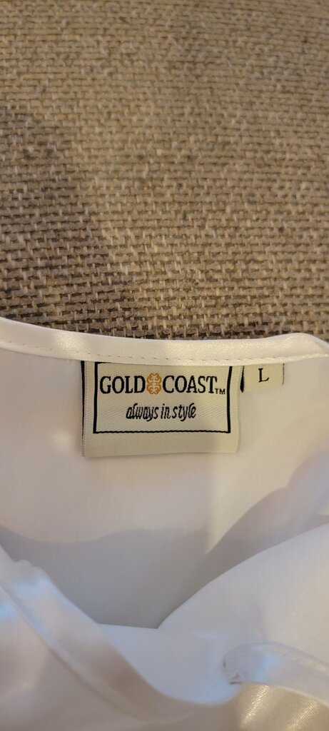 Gold Coast Women's White Satin Top