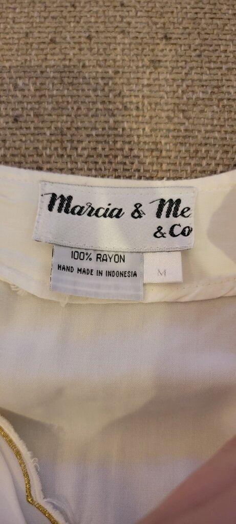Marcia & Me Cream Rayon Tunic