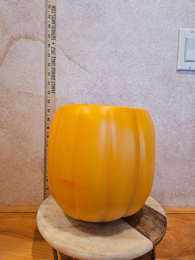 Halloween Pumpkin Candy Bowl Bucket / plant holder Blow Mold General Foam Plastics