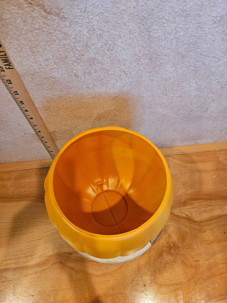 Halloween Pumpkin Candy Bowl Bucket / plant holder Blow Mold General Foam Plastics