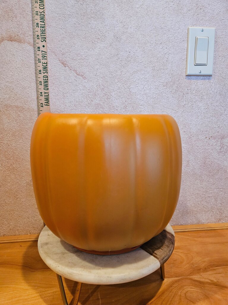 Halloween Pumpkin Bucket Candy Bowl, Plant holder Blow Mold General Foam Plastics