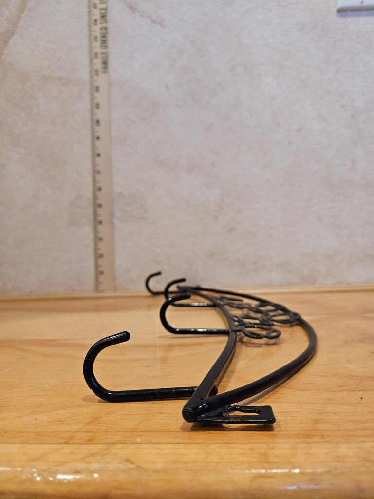 Wall or door Mounted Coffee Cup Holder Rack cabinet organizer cafe bar breakfast nook