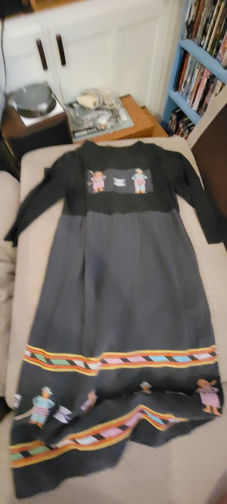 Vintage Ethnic Pattern Long Dress